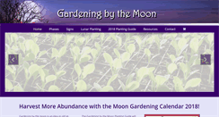 Desktop Screenshot of gardeningbythemoon.com