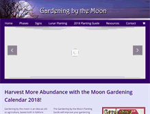 Tablet Screenshot of gardeningbythemoon.com